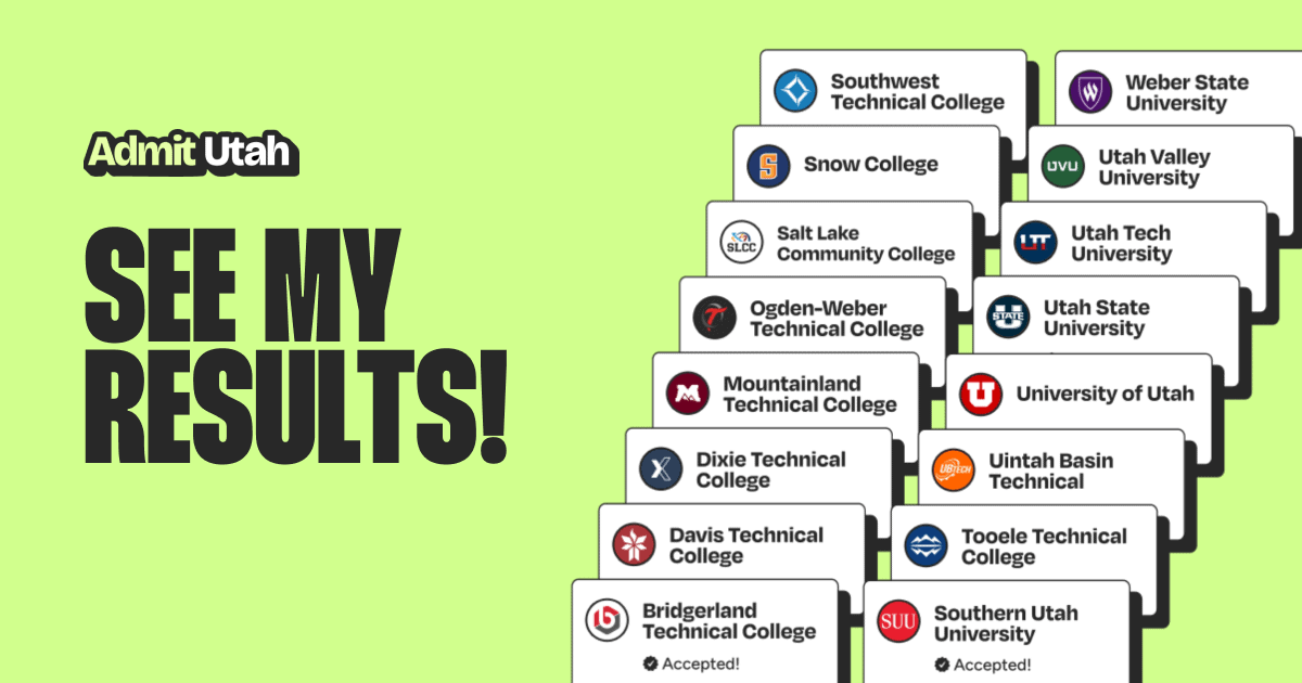 You're Already Accepted - ADMIT UTAH